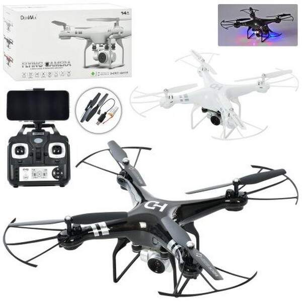 Квадрокоптер CK-23 (6шт) 27см, р/к, 2.4G, акумулятор, USB-зарядне, додаткові лопасти, світло (шт.)