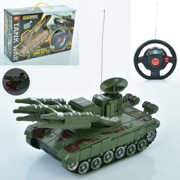 Танк 392-1A (18шт) р/к, 25см, 1:18, звук, світло, 2 кольори, на бат-ці, в кор-ці, 36,5-24-11,5см (шт.)