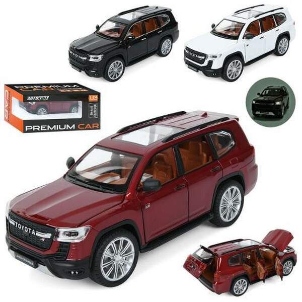 Джип AP-2034 (12шт) АвтоСвіт,1:24,метал, інерц,20см,звук,світло,відчиняються двері/капот/багажник,гу (шт.)