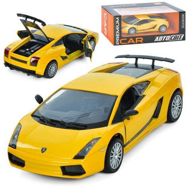 Машина AP-1908 (8шт) АвтоСвіт, 1:24, Lamborghini Gallardo Superleggera, метал, 17см, відкриваються д (шт.)