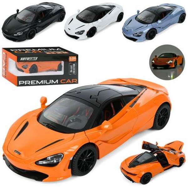 Машина AP-2037 (12шт) АвтоСвіт,1:24,метал, інерц,20,5см,звук,світло,відчиняються двері/капот,гумові (шт.)