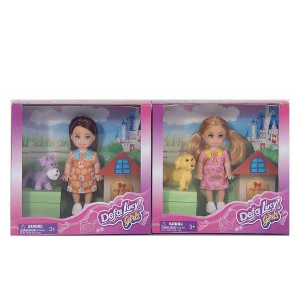 Лялька DEFA 8808 (48шт) 11см, собака, 5см, 2 види, в кор-ці, 15-14-4,5см (шт.)