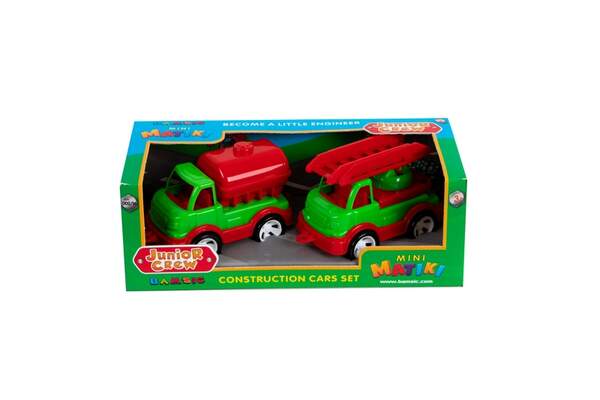 Набір дитячий "Mini Matiki " коробка 2(пожежна, водовоз) арт. 002/16, Бамсік (шт.)