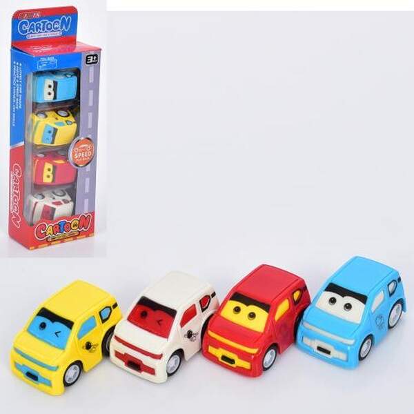 Набір машинок G-56 (120шт) 4,5см, інерція, 4 кольори, в кор-ці, 24-8-4см (шт.)