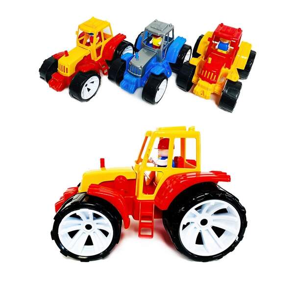 Трактор BAMS  1  ківш чорна кабіна, арт.007/16, Іграшка дитяча, Бамсик (шт.)