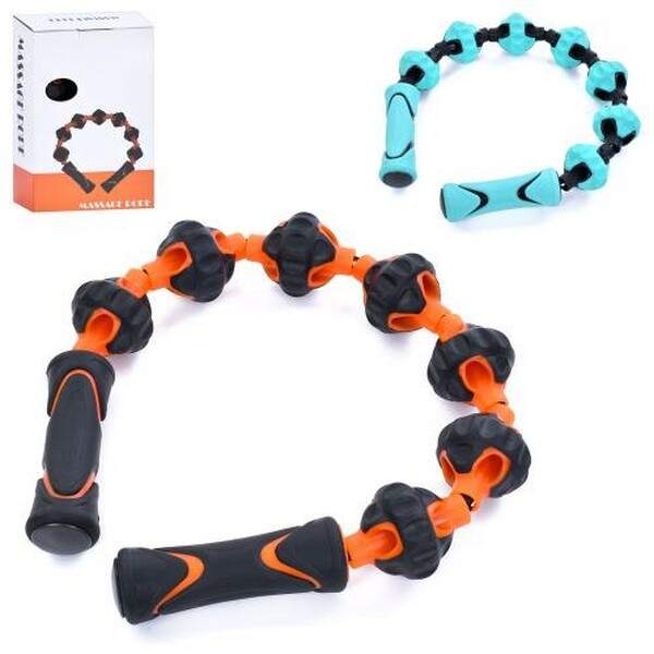 Еспандер MS 4089 (30шт) масажер-стрічка, роликовий, антицелюлітний, 71-6см, гума, 2 кольори, кор-ці, (шт.)