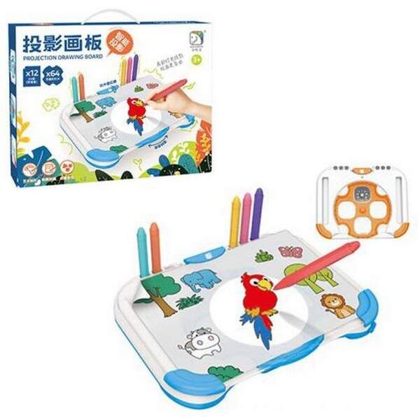 Проектор SD806 (24шт) 33-26см,світло(реагує на бумагу), бумага, фломастери 6шт, слайди, 2 кольори, н (шт.)