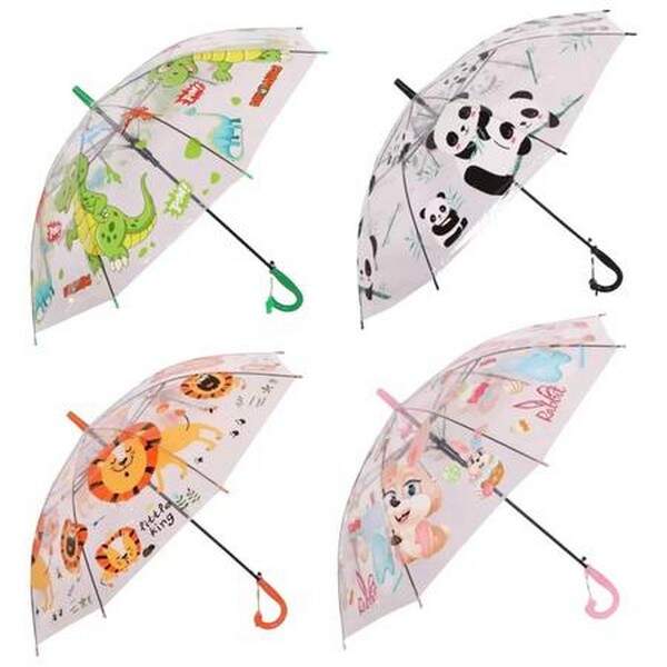 Парасолька BT-CU-0055 прозора 4в.EVA 49*66см зі свистком /60/ (шт.)