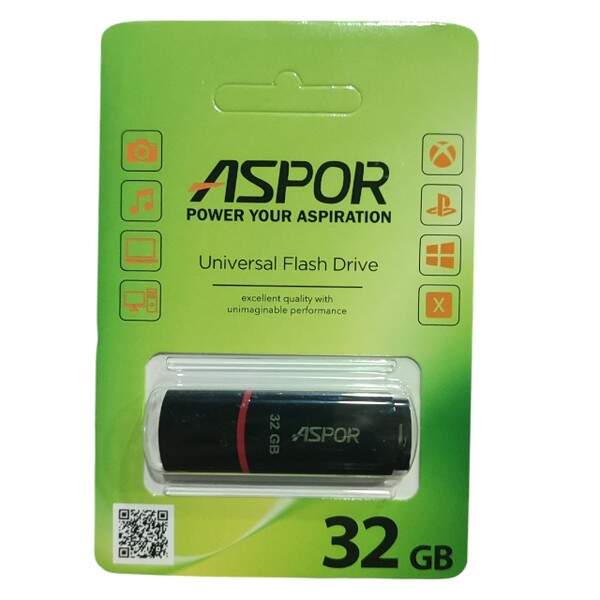 USB Flash Aspor AR011 32 GB classic серія 011 black (шт.)