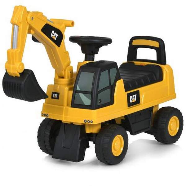 Каталка-толокар 662-6 (1шт) екскаватор, жовтий (шт.)