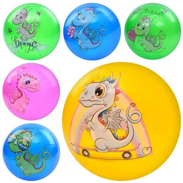 М'яч дитячий MS 3996-1 (240шт) 9 дюймів, ПВХ, 57-63г, 5кольорів, 6видів, УПАКОВКА 10шт в пакеті (шт.)