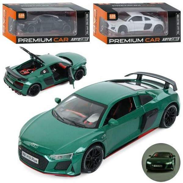 Машина AP-2017 (12шт) АвтоСвіт, 1:24, метал, інерц, 20см, звук, світло, відчиняються двері/капот/баг (шт.)