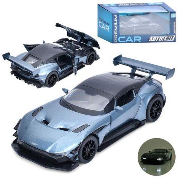 Машина AP-2081 (18шт) АвтоСвіт, 1:32, метал, інерц, 15см,звук, світло, відчиняются двері/капот,гумов (шт.)
