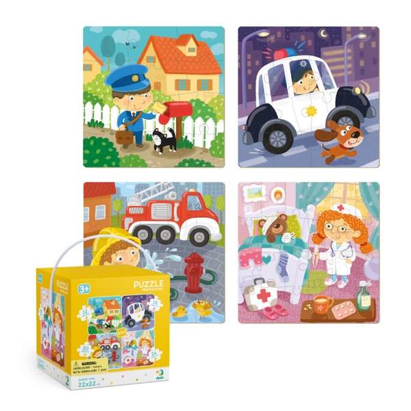 300131 Пазл 4в1 Професії (1пазл*12 ел.,1пазл*16 ел.,1пазл*20 ел.,1пазл*24 ел.) 300131 (шт.)