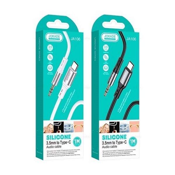Кабель JOKADE JA106 Digital audio (3.5mm-Type C) black (шт.)