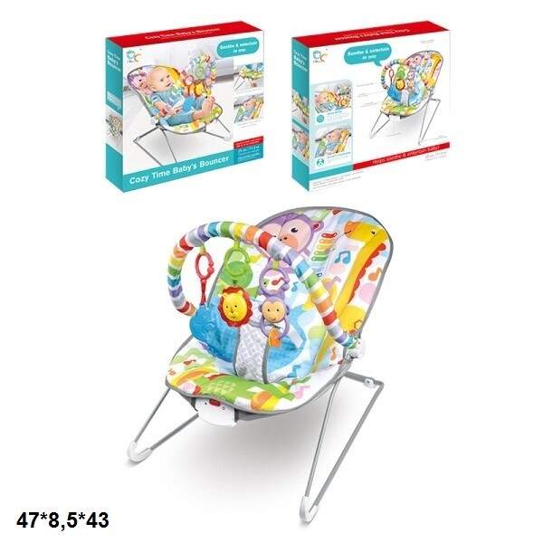 Дитячий шезлонг 668-2 0-11кг вібрац.кор.47*8,5*43 /8/ (шт.)