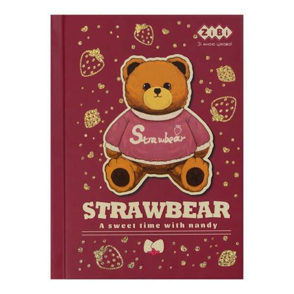 Блокнот BEAR TOY, А6, 64 арк., клітинка, тв. обл., мат. ламін.+лак, св.коричн, KIDS Line ZB.12721-18 (шт.)