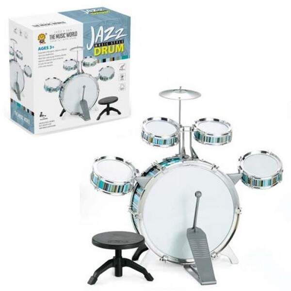 Барабан 2042T (24шт) барабанна установка, 40-41-21см, 5 барабанів, стільчик, в кор-ці, 32,5-32,5-13, (шт.)