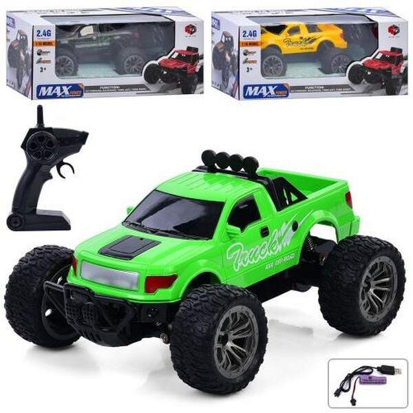Джип P669-A5 (12шт) р/к2,4G, акум, 1:16, 22см, амортизатори, гумові колеса, USBзарядне, 3 кольори, в (шт.)