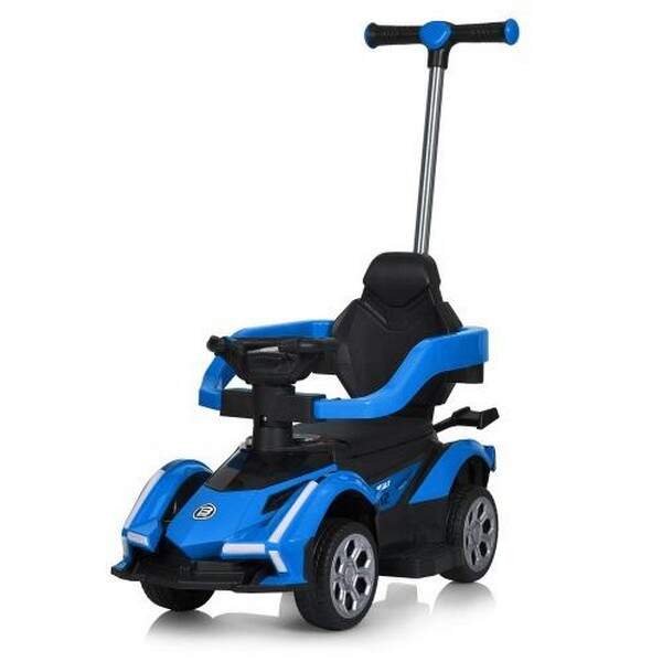 Машина M 5781EBLR-4 (1шт) 2,4G, 3в1 (каталка-толокар, бат.ручка), 1*6V4AH, 1*18W, муз, світло, шкіра (шт.)