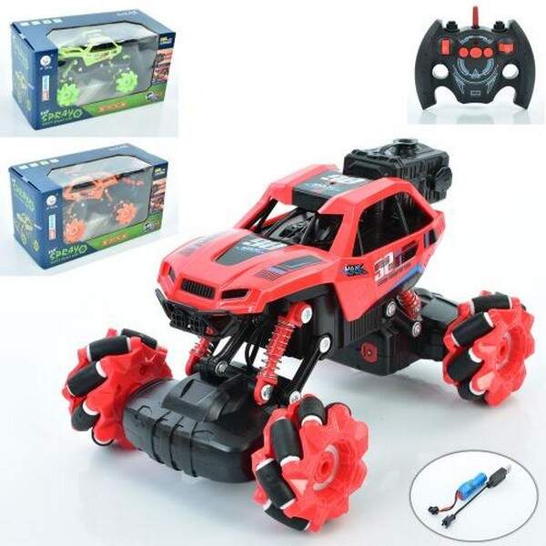 Машинка JT375 (8шт) р/к2,4G, акум, 19см, 1:20, світло, пара, колеса-ролики, амортизатори,4х4,USBзаря (шт.)