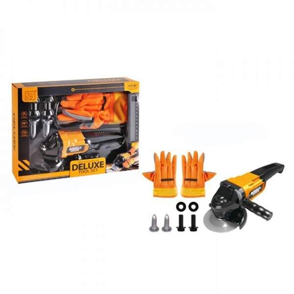 Набір інструментів 3288-A6 (24шт) шліфмашина 27см-механічна, обертається коло, рукавички, болти, 9пр (шт.)