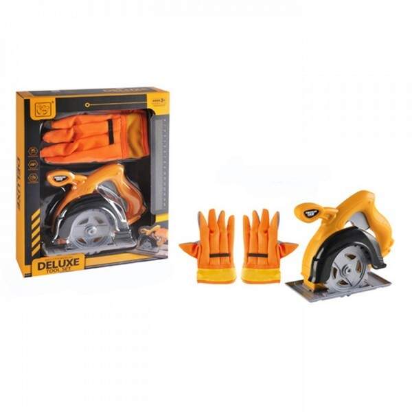 Набір інструментів 3288-A7 (24шт) пила 20см - механічна, обертається коло, звук, рукавички, в кор-ці (шт.)