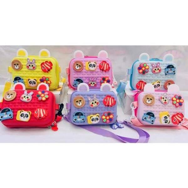 Сумочка EVA-1 (50шт) 16-13-7см, вушка, застібка-блискавка, вушка, довга ручка, 2 відділення-сітки, 6 (шт.)