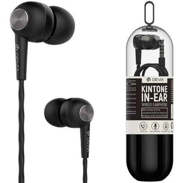 Навушники Kintone  Headset V2 (3.5mm ) Black (колба) (шт.)