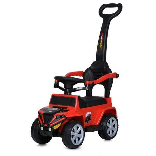 Каталка-толокар M 5805EL-3 (1шт)  2-в-1(з батьк.ручкою), музика, EVA, червоний (шт.)