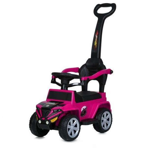Каталка-толокар M 5805EL-8 (1шт)  2-в-1(с бітьк.ручкой), музика, EVA, рожевий (шт.)