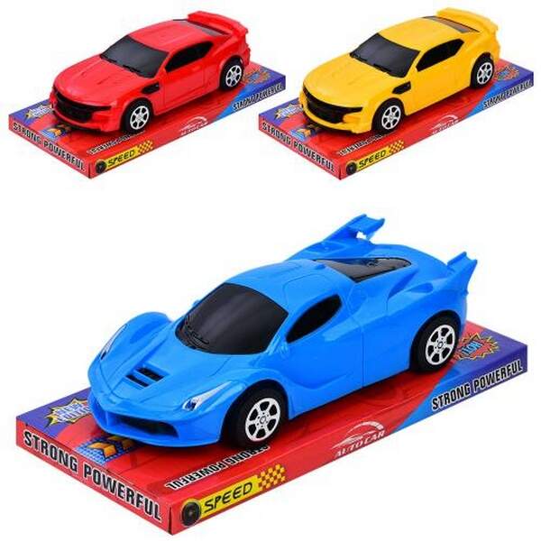 Машина 466-73-79 (120шт) інерц, 19,5см, 2 види/мікс кольорів, у слюді, 22,5-9-11см (шт.)