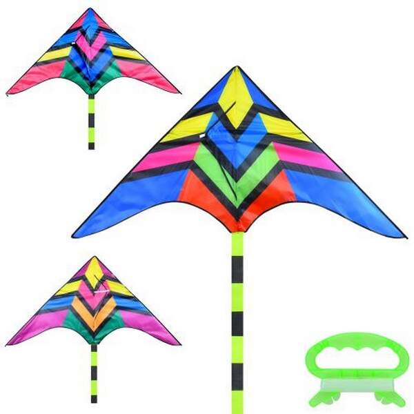 Повітряний змій MR 1155 (36шт) ширина 158см, довжина 80см, хвіст 5м, 3кольори, в пакеті, 8-10-2см (шт.)