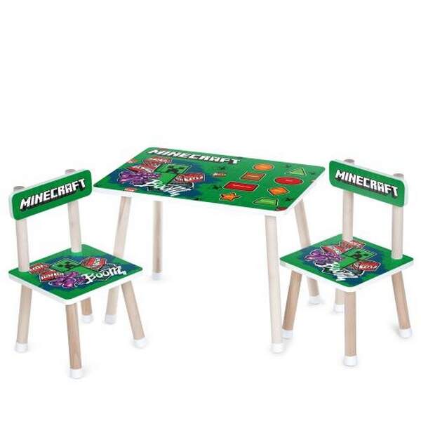 Столик M 501-7 (1шт) 2 стільчика, дерев'яний, фігури, MC (шт.)