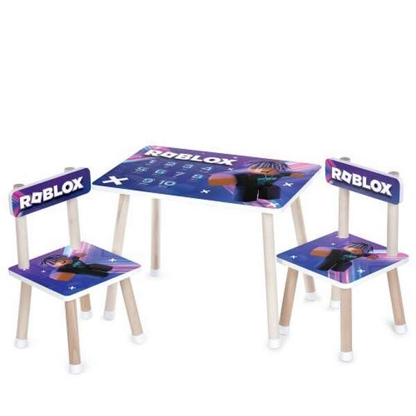 Столик M 501-9 (1шт) 2 стільчика, дерев'яний, цифри, фігурка (шт.)