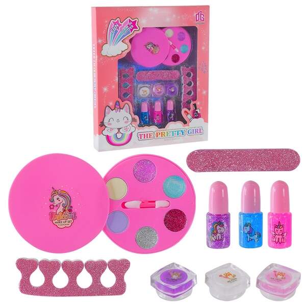 Косметика арт. 2003N/S (48шт/2) мікс 2 вида, тіні для повік, лак, блиск для губ, аксес короб. 33*23, (шт.)