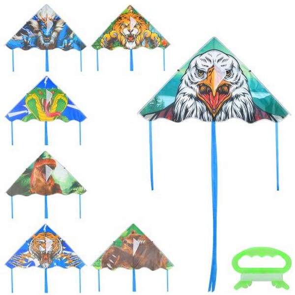 Повітряний змій MR 1447 (80шт) ширина 115см, довжина 62см, хвіст 110см, мікс видів(змія,орел,динозав (шт.)