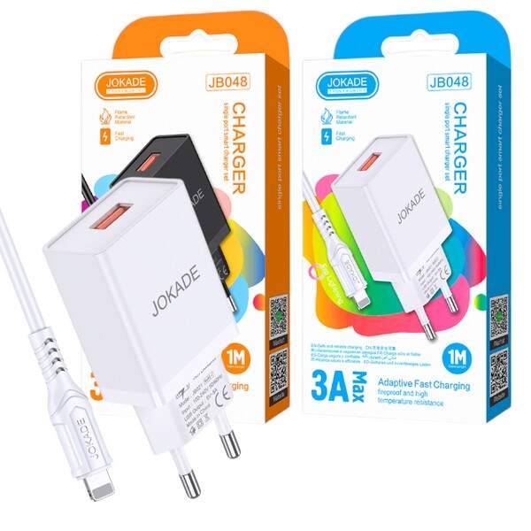 МЗП JOKADE JB048 + кабель Lightning white (шт.)