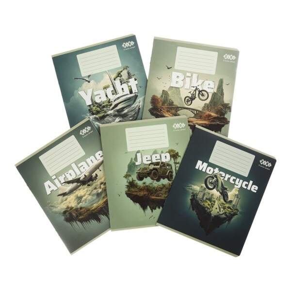 Зошит учнівський шкільний TRANSPORT, 18арк., клітинка, KIDS LINE ZB25.1762K (20/400шт) (шт.)