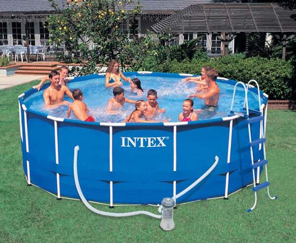 Басейн каркасний 28242 (1шт) 457-122см, 16805л, фільтр-насос, драбина, підстилка, тент, в кор-ці (шт.)