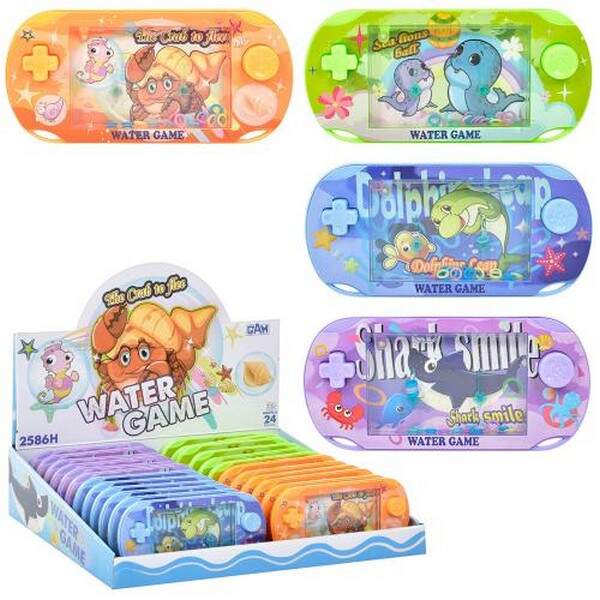 Гра водяна 2586H-G24 (144шт) 15,5см, морські тварини, 24шт(4 види) в дисплеї, 34-26,5-8см (шт.)