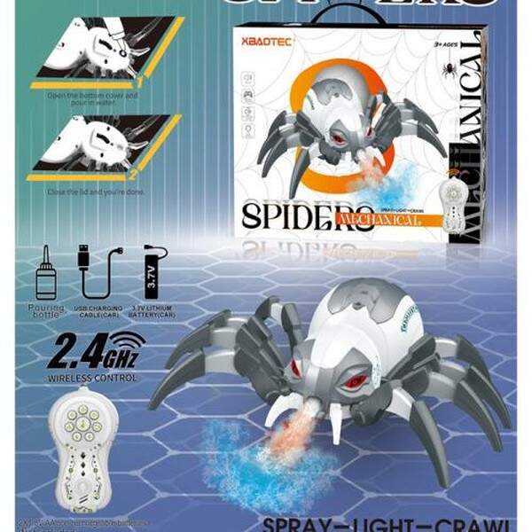 Тварина XB1220 (18шт) р/к, павук, 24см, акум, USBзарядне, пара/дим, музика, звук, їздить, світло, ру (шт.)