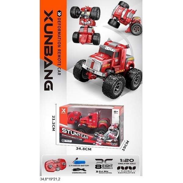 Р.К.Трюкач KS-40Y пожежна машина акум.USB.оберт.на 360гр.кор.34,8*19*21,2 /18/ (шт.)