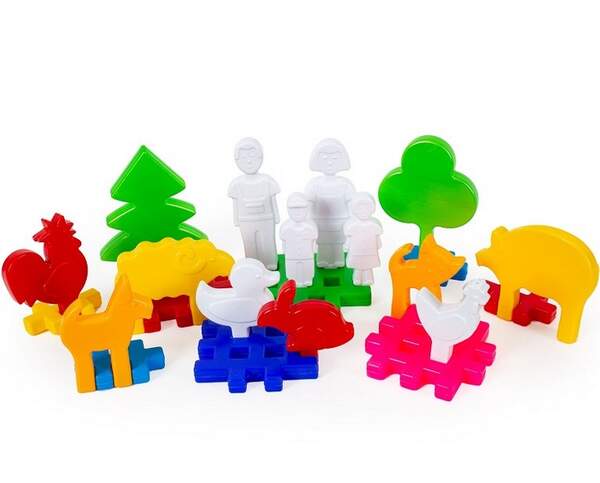 «Ферма  №2» арт. 115/16 (22 деталі) відро 3 л, Набір дитячий. Бамсик (шт.)