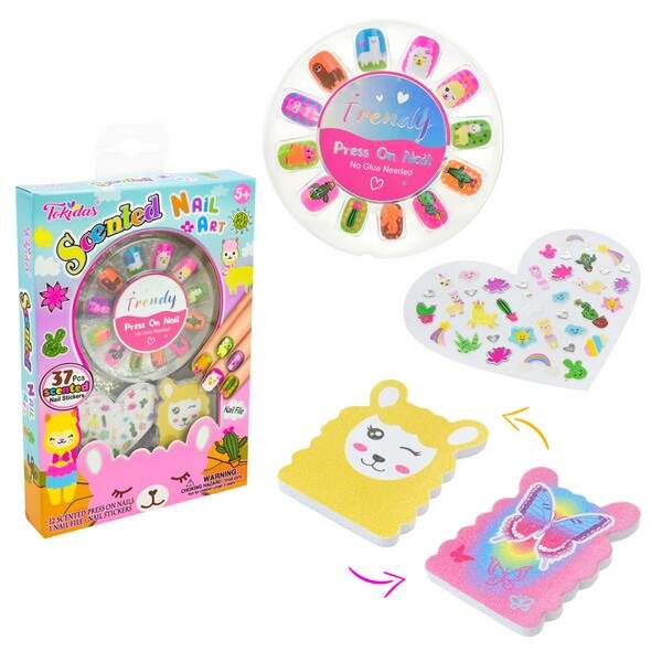 Аксесуари для дівчат арт. T08N S L   накладні нігті, наліпки,пилочка короб. см (шт.)