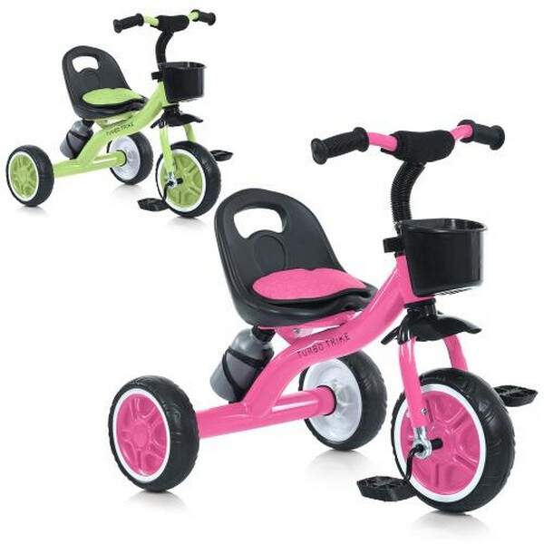 Велосипед MT 3197-2 (2шт) 3 кол.EVA (12/10),передн.кошик,пляшка,накладка на сидін., 2кольори:рожевий (шт.)