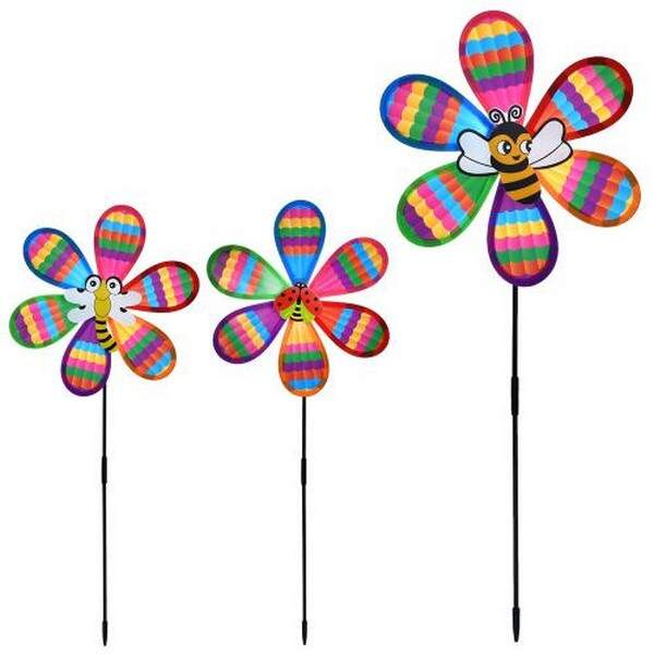 Вітрячок MR 1502 (120шт) квітка, 28см, комаха, паличка 52см, мікс видів, у пакеті,28-28-2,5см (шт.)