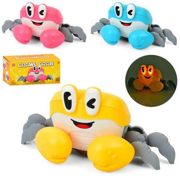 Музична іграшка S-003A (36шт) краб, 22,5см, музика, ходить/танцює, 3 кольори, на бат-ці, в кор-ці, 2 (шт.)