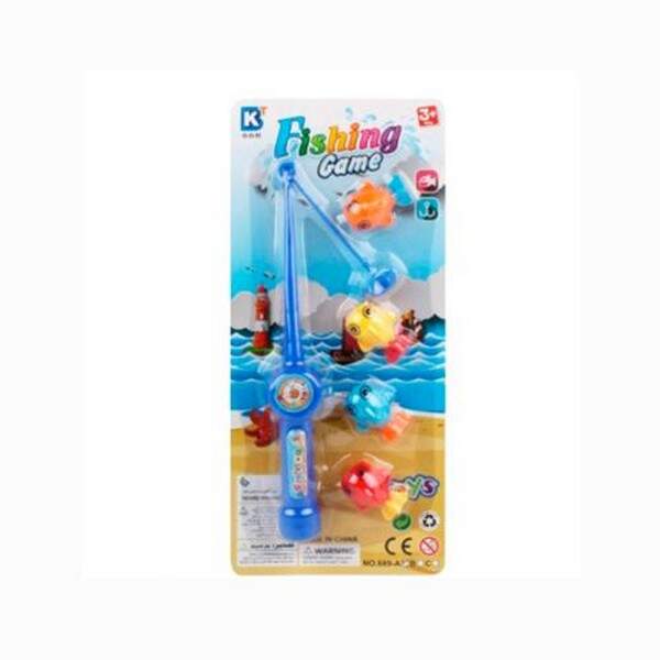 Риболовля 689A (90шт) 1 вудка, рибки 3шт, мікс кольорів, на листі, 11-25-3см (шт.)