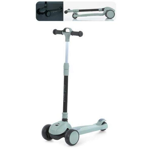 Самокат JR3-138-G (1шт) метал+пластик, 3колеса, 2колеса120мм світло,заднє 75мм світло, музика,світло (шт.)